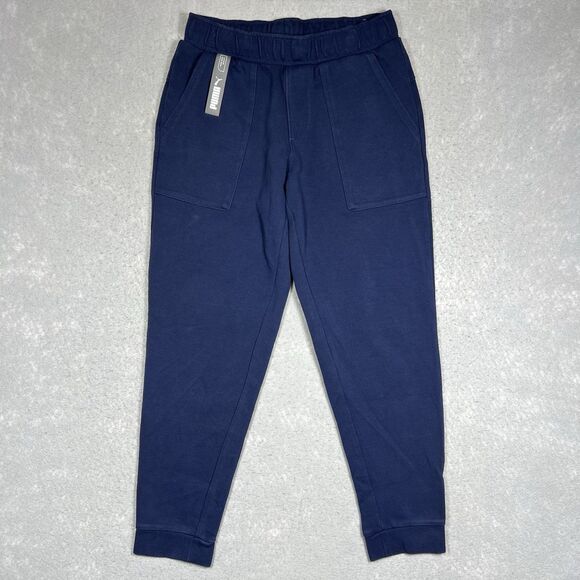 Puma NU-TILITY KNIT Tract Pants Sweatpants Joggers Navy Men’s Medium [580387-06] - Picture 1 of 13